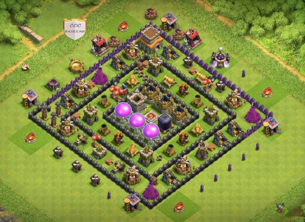 exceptional town hall 8 war base anti 2 star
