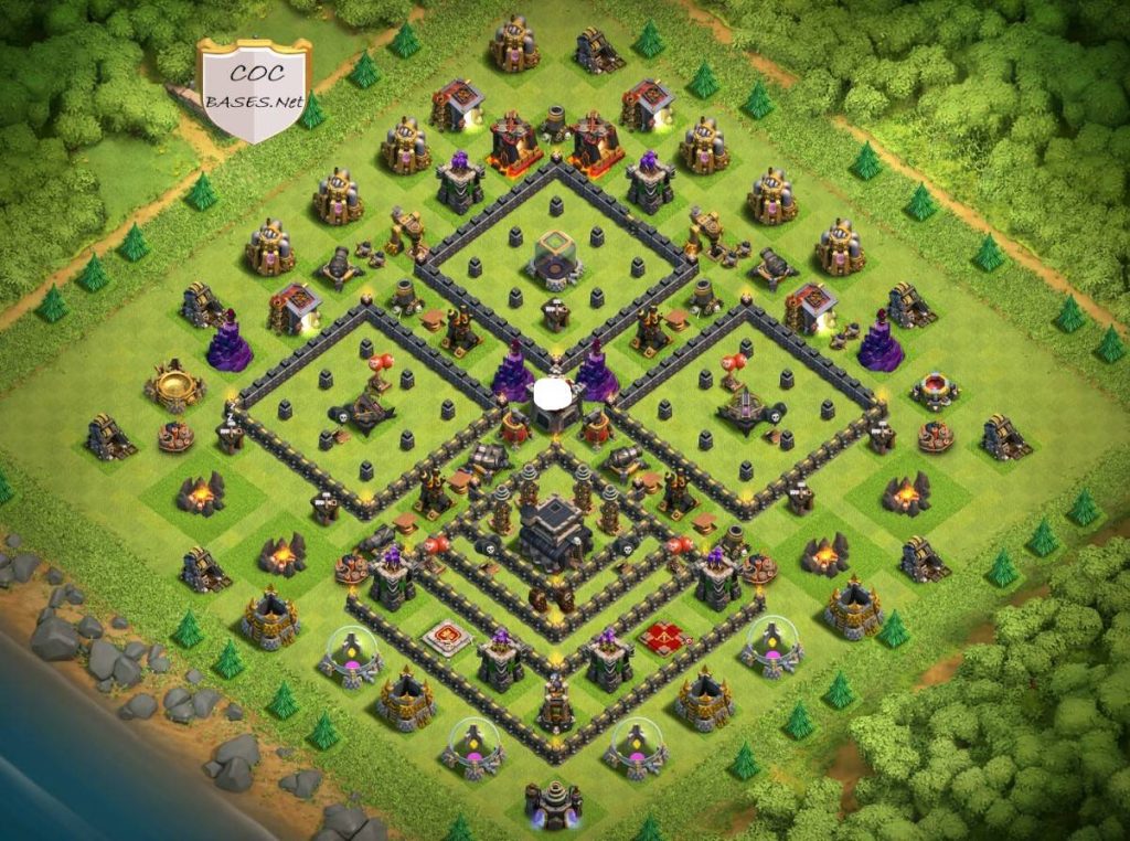 exceptional town hall 9 base anti 2 star