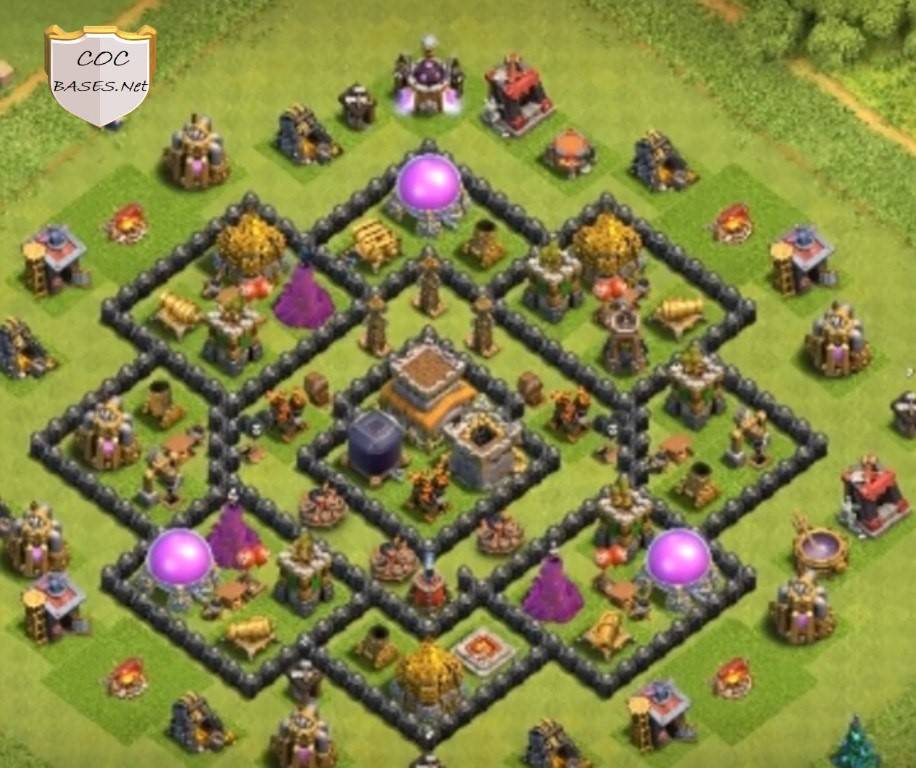 farm base clash of clans layout th8 copy link