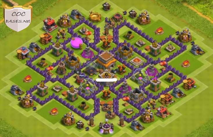 farm clash of clans th8 base link layout