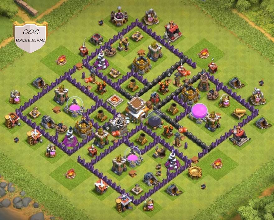 farm clash of clans town hall 8 base link design