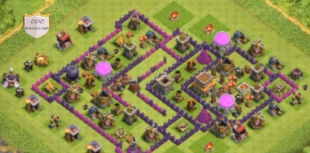 farm coc town hall 8 base link design