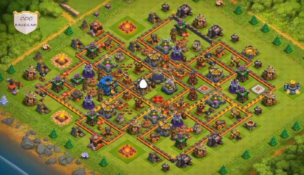 farming base clash of clans th12 base layout image download