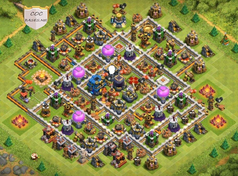 farming base clash of clans town hall 12 base layout image download