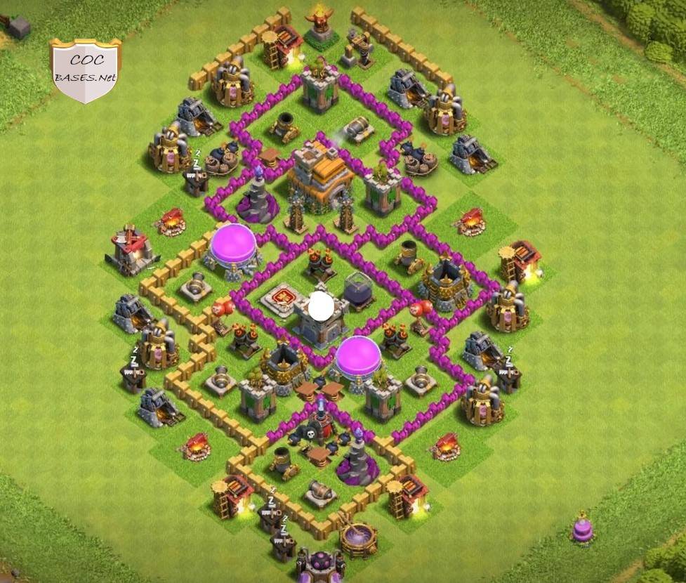 farming loot protection th7 base with link