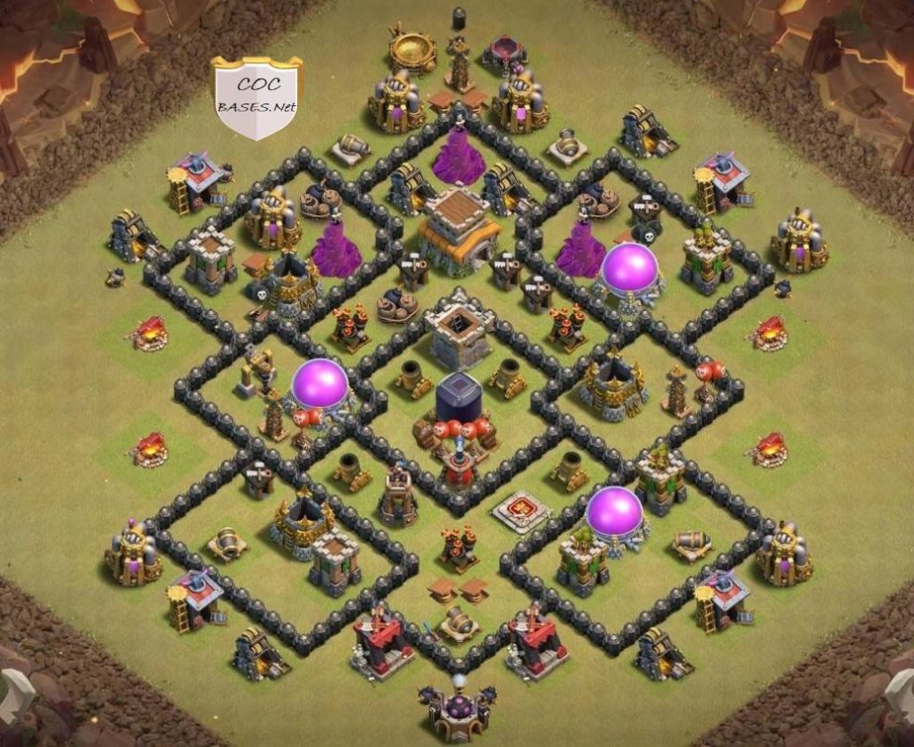 farming loot protection town hall 8 layout