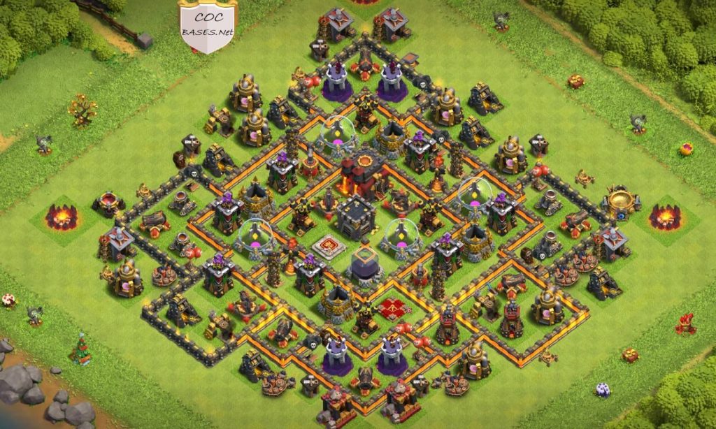 gold and elixir farming protector th10 layout link