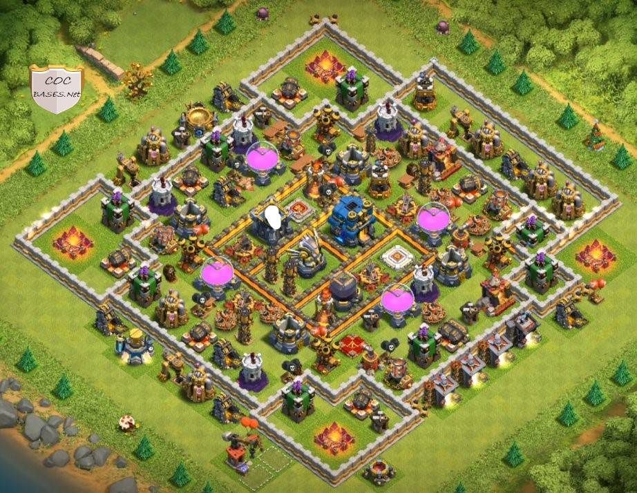 gold and elixir protection clash of clans th12 design download
