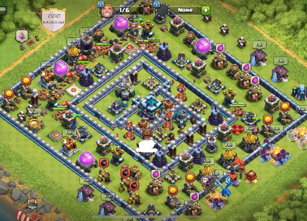 good level 13 hybrid base layout link anti 3 stars