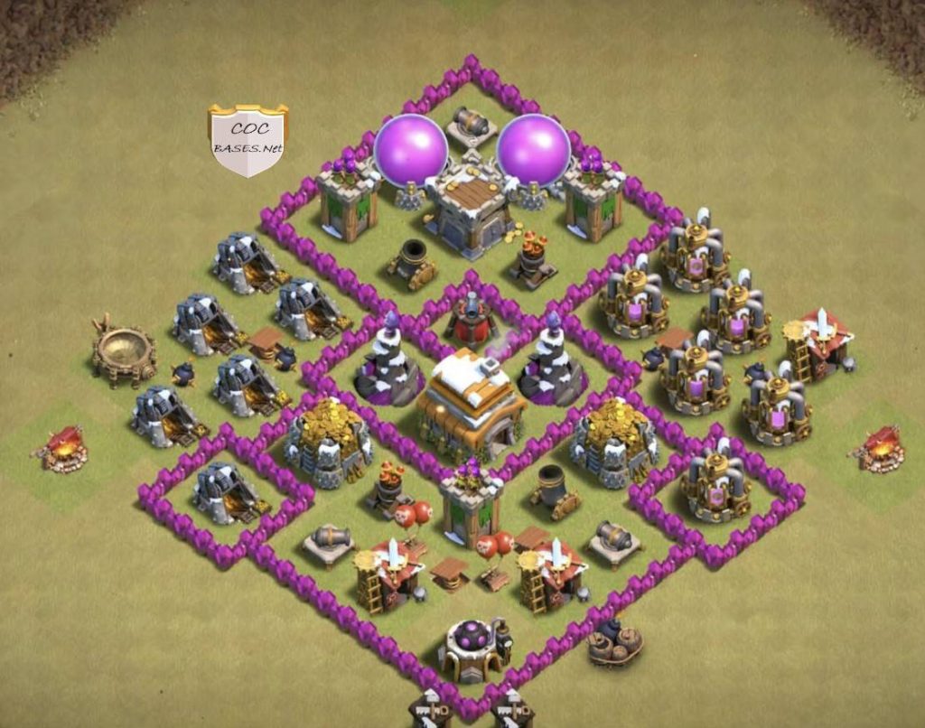 good level 6 hybrid base design link