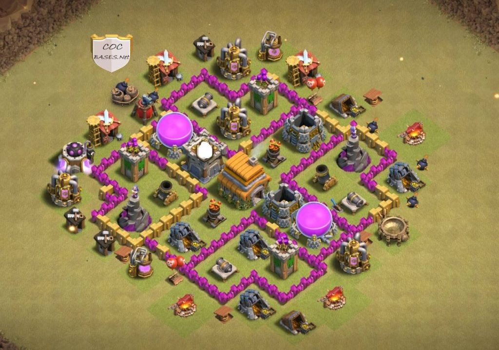 good level 6 hybrid base layout link anti 3 stars