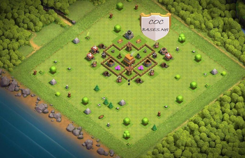 good town hall 4 farming base link