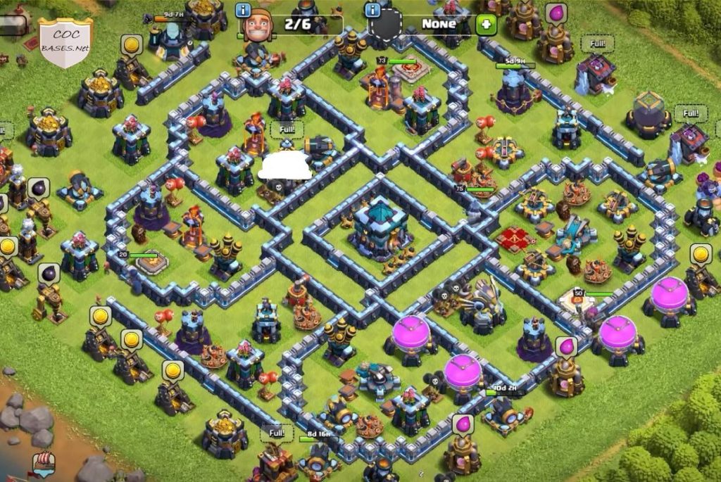 google th13 war base