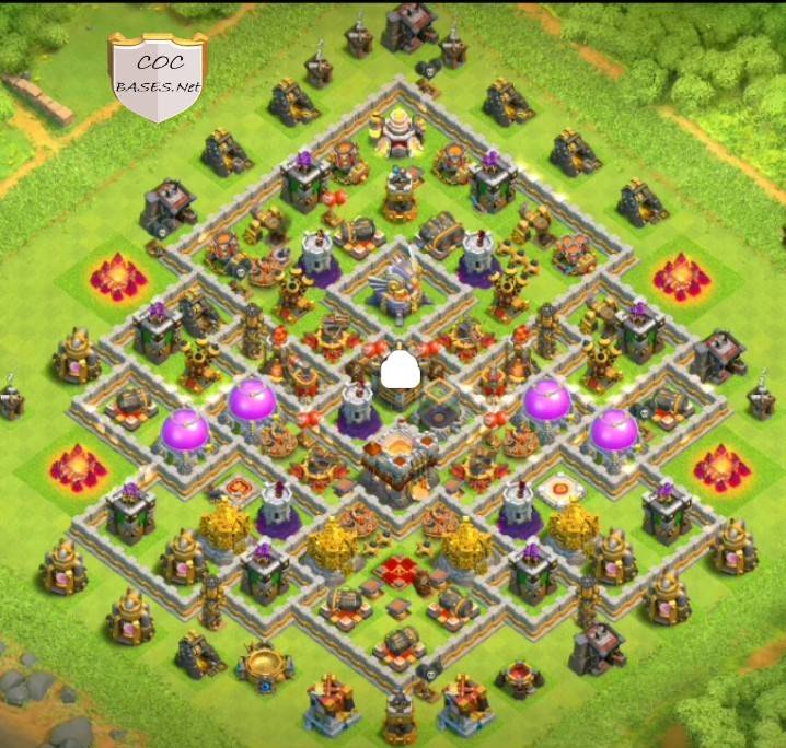 hybrid base clash of clans town hall 11 pic design