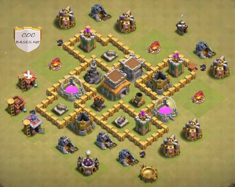 level 5 clash of clans town hall layout