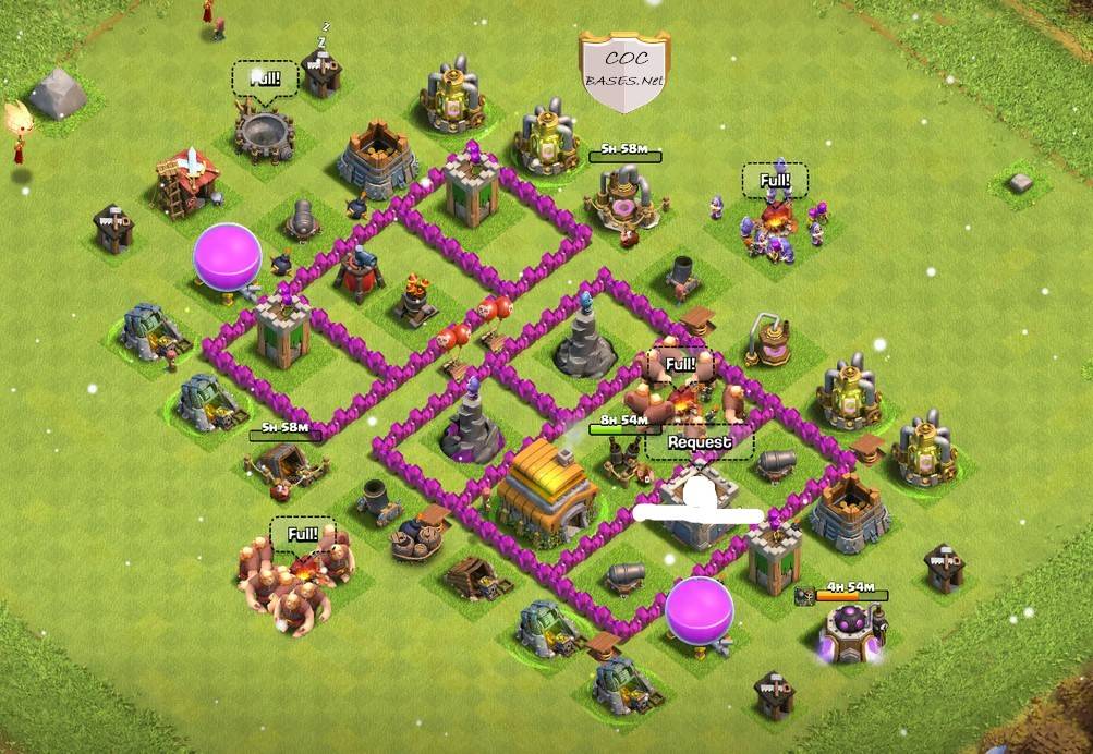 level 6 base with link