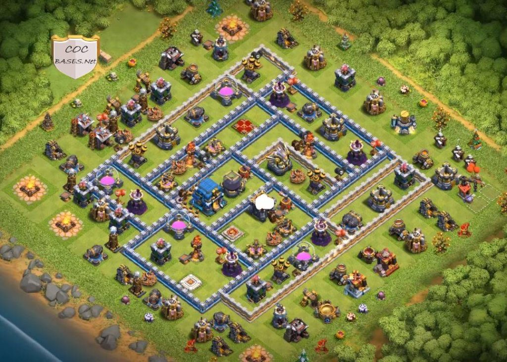 loot protection clash of clans th12 base design with image download