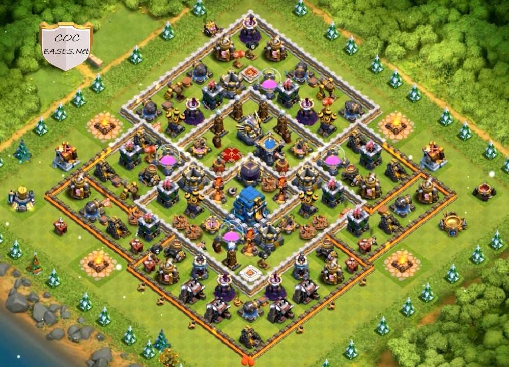 loot protection coc town hall 12 base design with image download