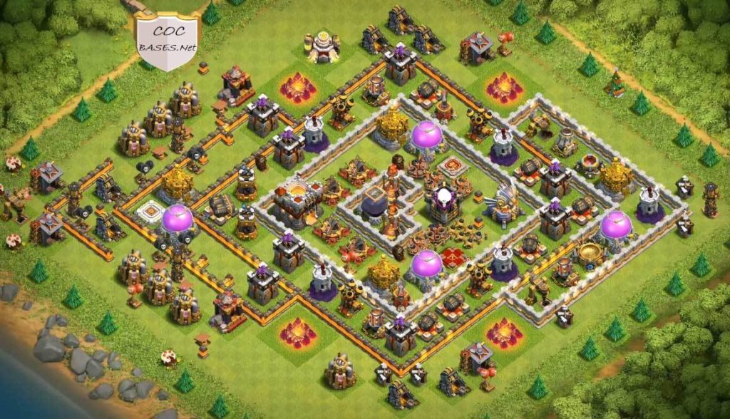 loot protection town hall 11 base layout image design