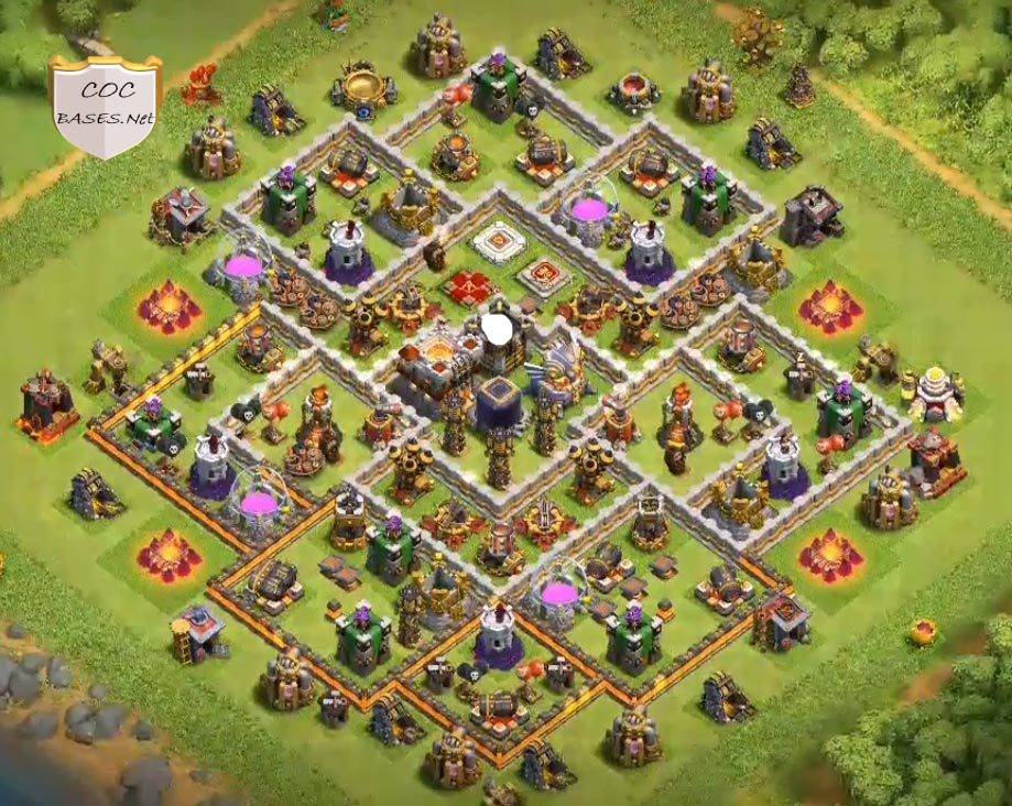 loot protection town hall 11 base layout pic design