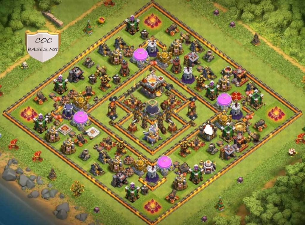 loot protection town hall 11 base layout picture design