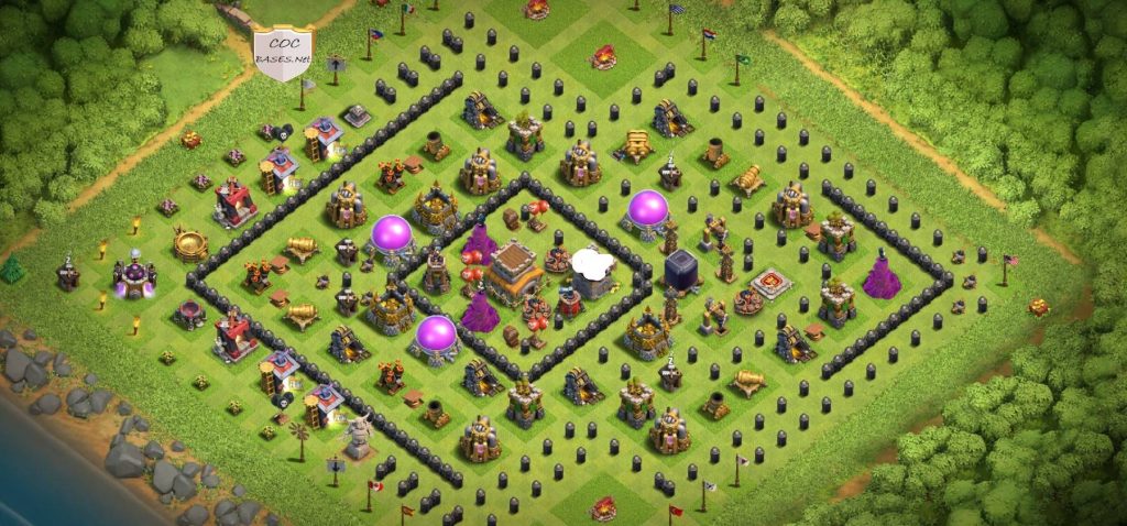 new best th8 base layout 2023