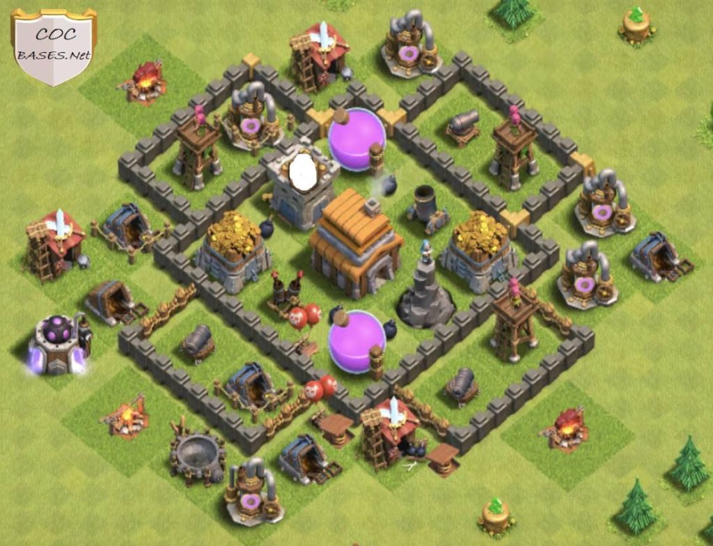 new th5 farming base anti 3 star