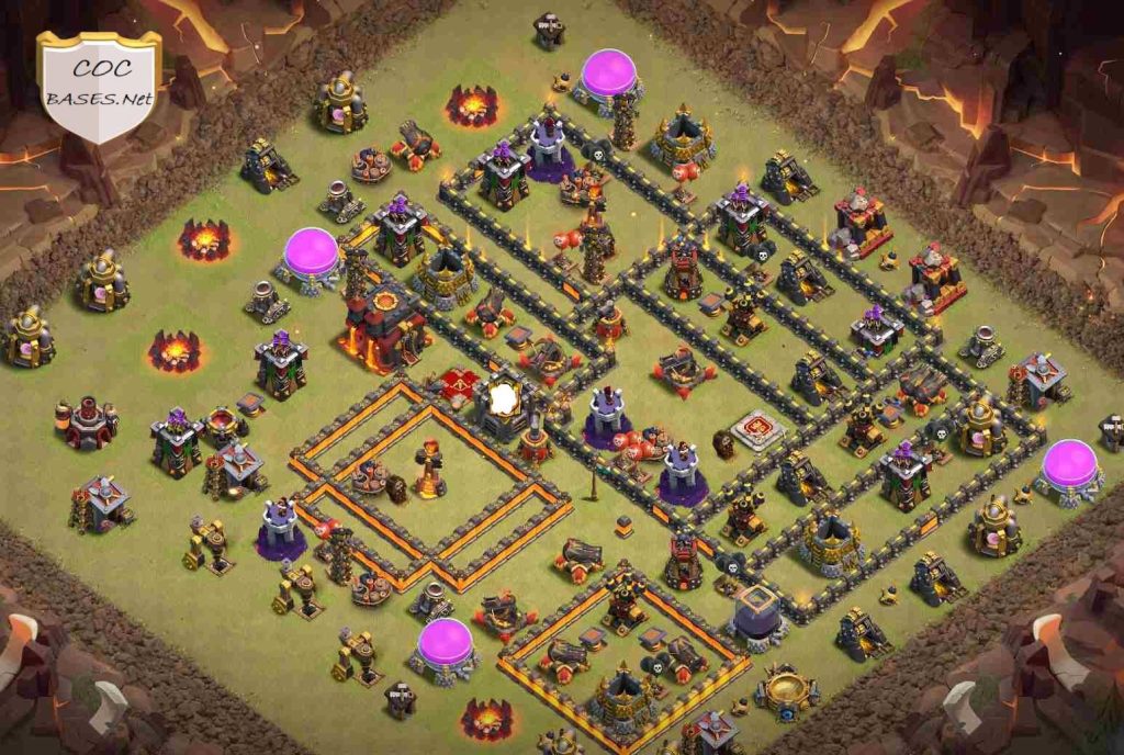 perfect th10 war base