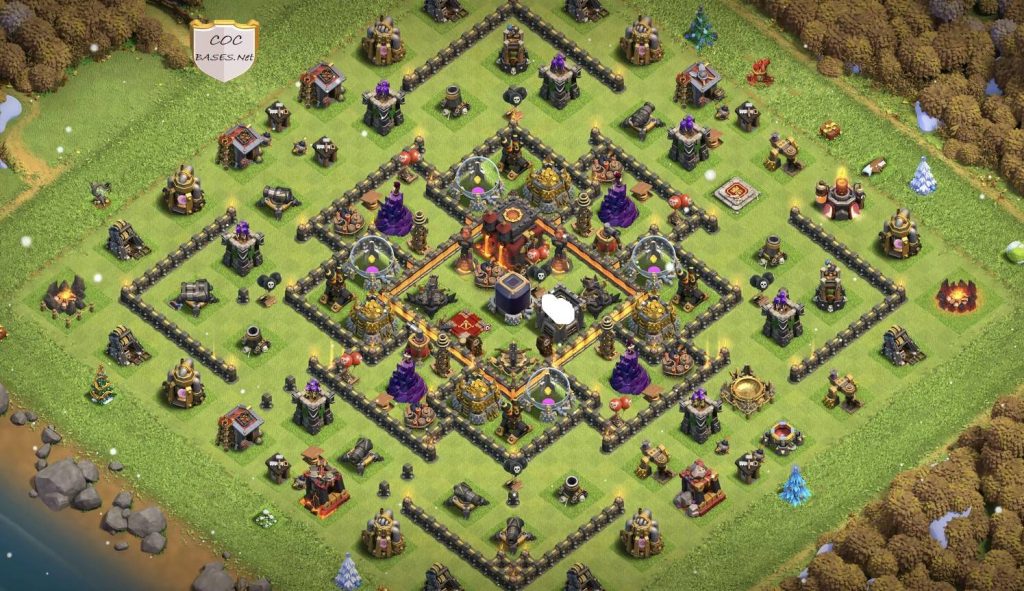 th10 gold farming base with air sweeper cwl