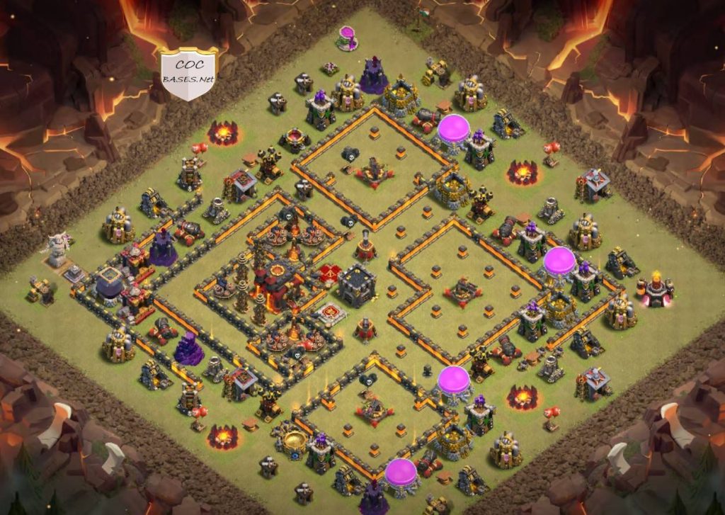 th10 trophy base anti all troops