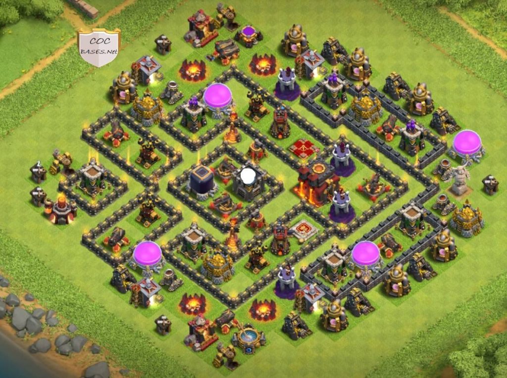 th10 trophy base clan castle center