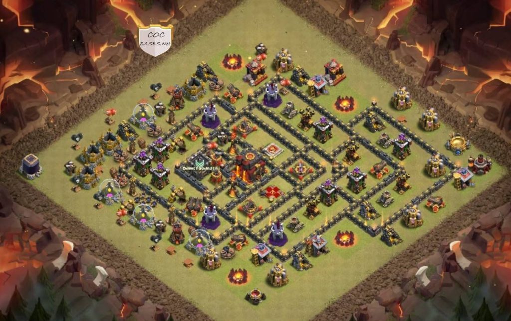 th10 war base anti electro dragon