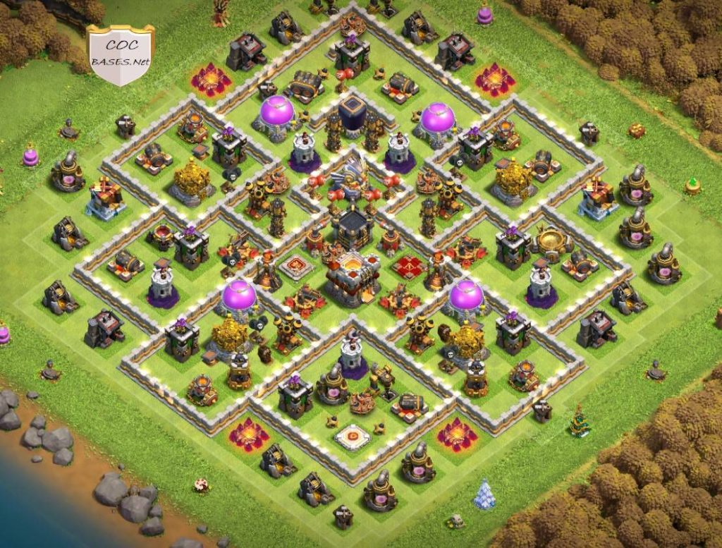 th11 hybrid base clan castle center