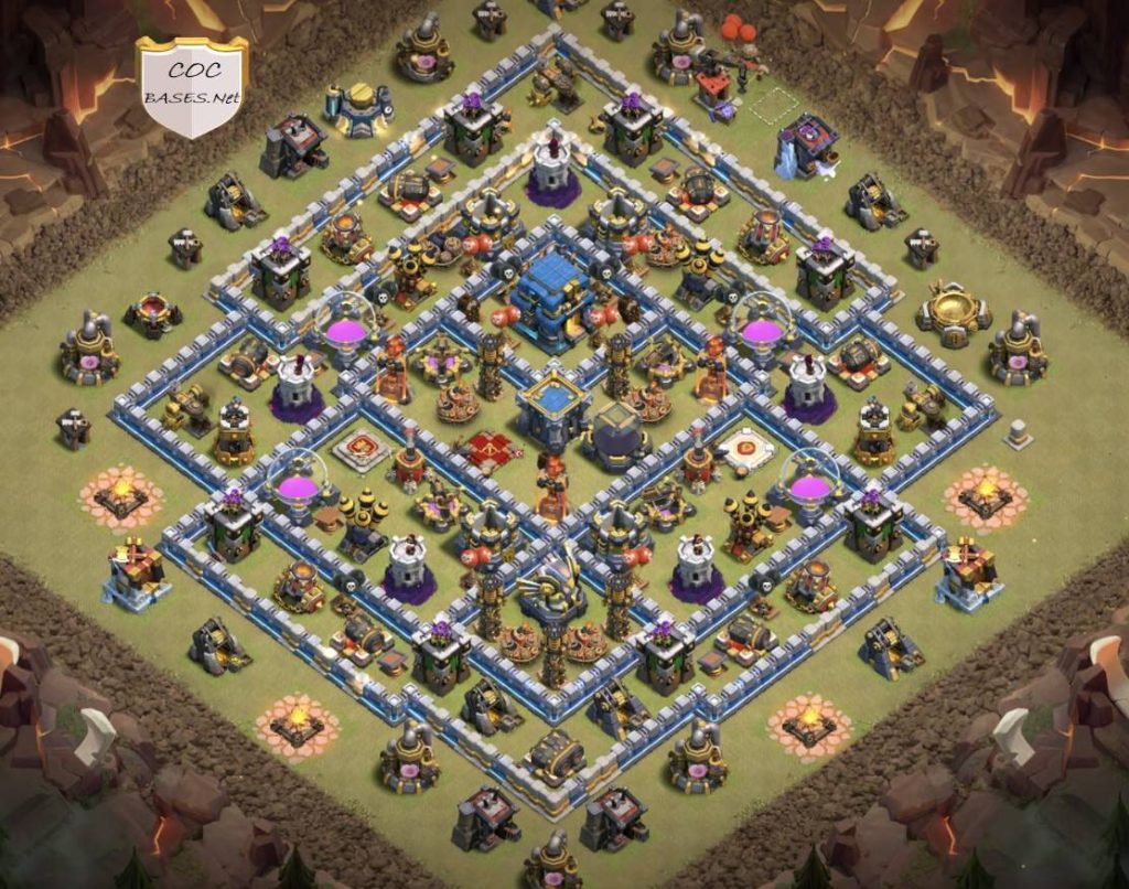 th12 farming base anti air and ground