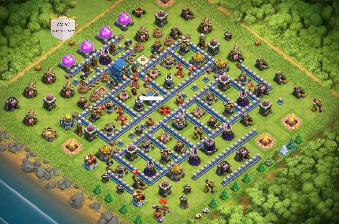 Town Hall 12 Clan War League Base.
