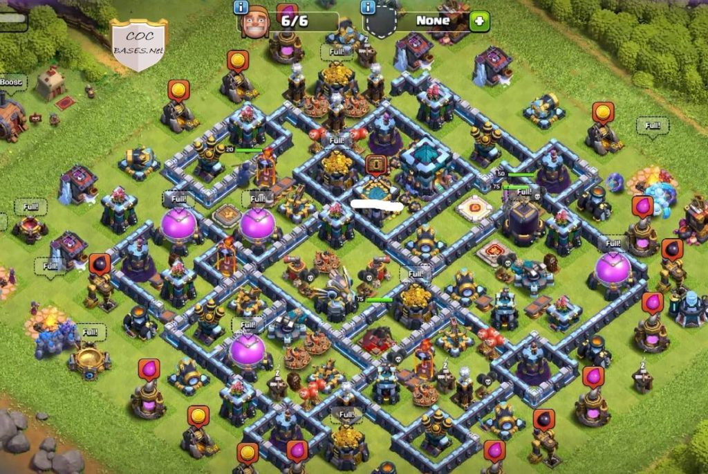 th13 trophy base anti all troops