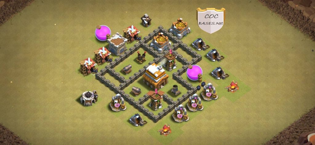 th4 base clash of clans