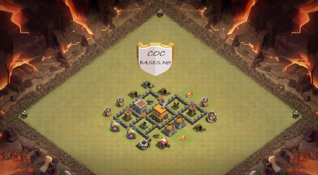 th4 trophy base clash of clans