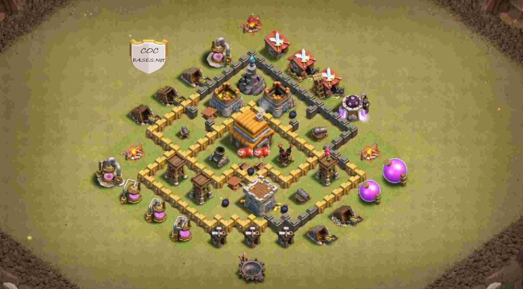 th5 trophy base anti all troops