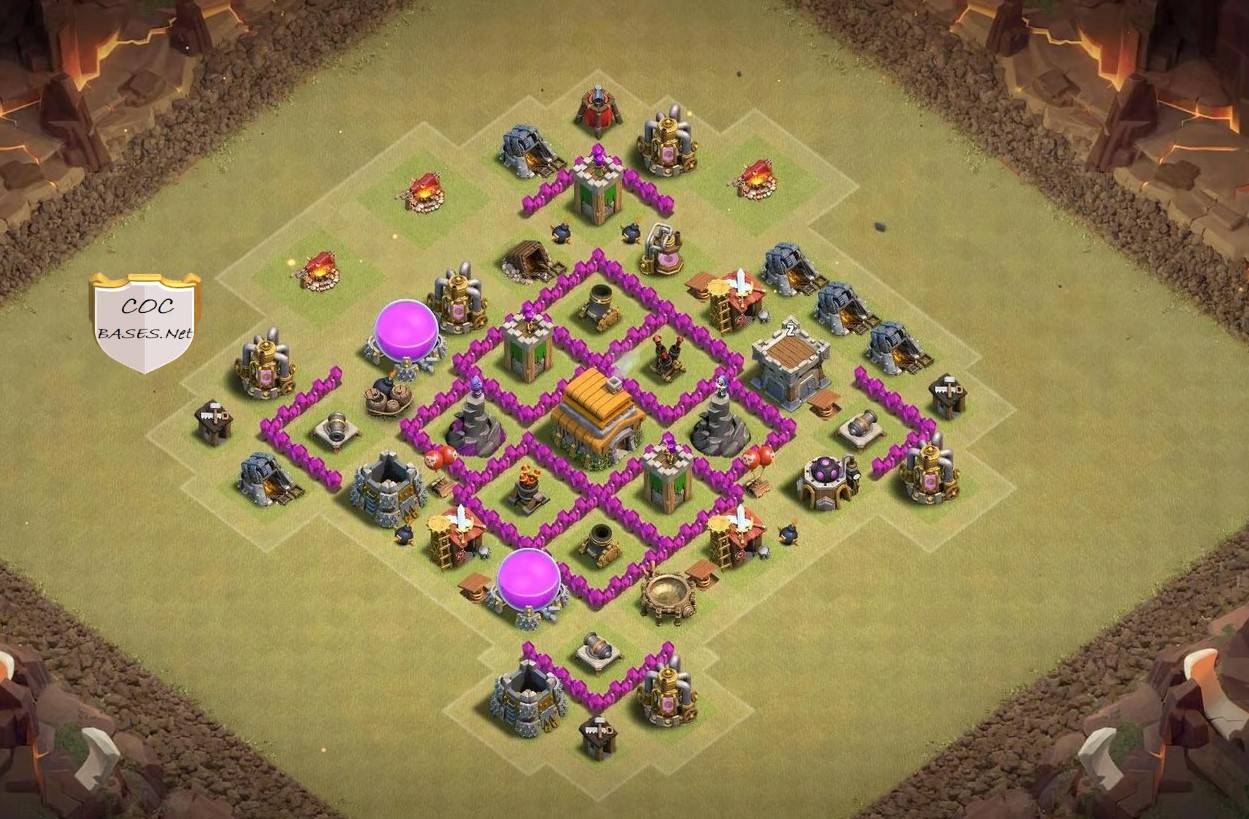 225+ Best TH6 Base Links 2025 (War, Farming, Trophy, Hybrid)