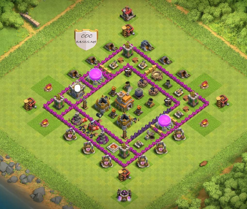 th7 trophy base anti all troops