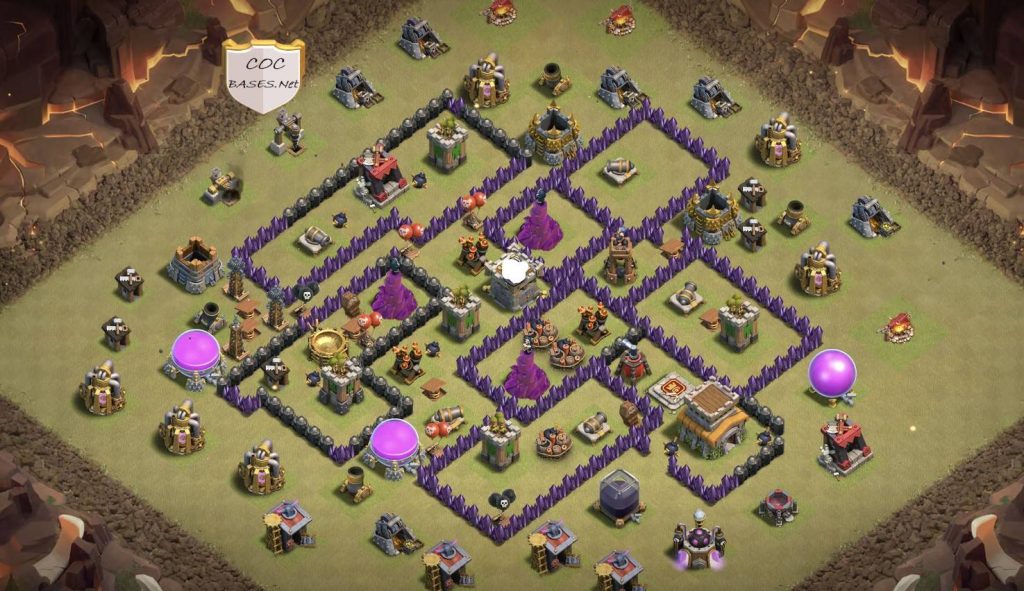 th8 base clan castle center