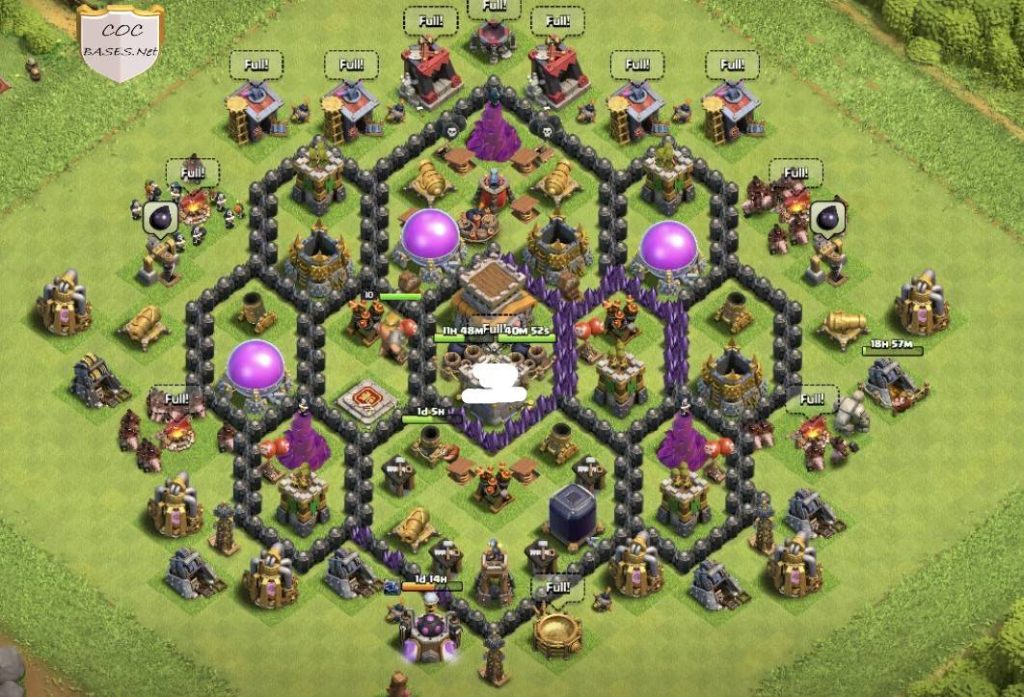 th8 trophy base anti air and ground