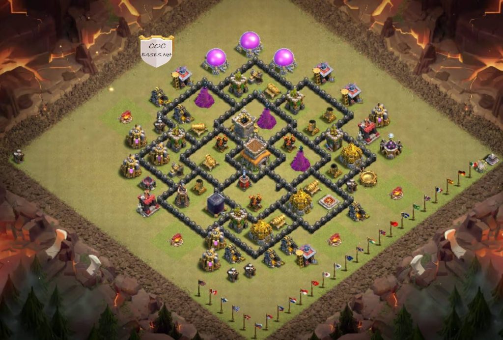 th8 war base anti electro dragon