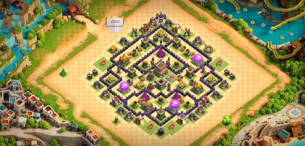 th8 war base anti loot