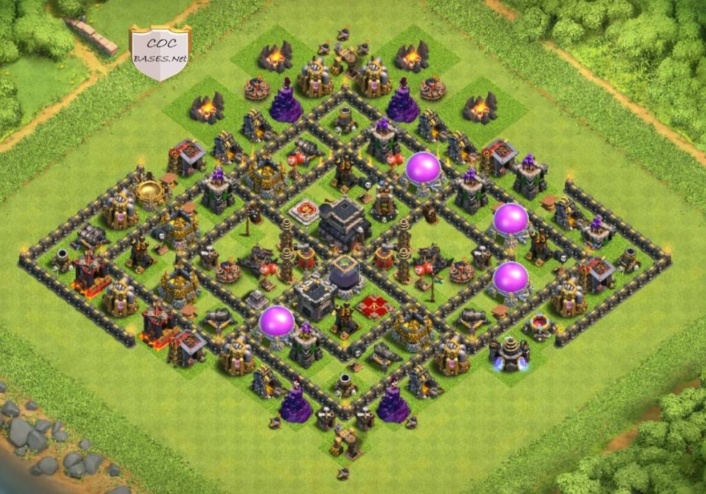 th9 farming base layout anti 3 stars