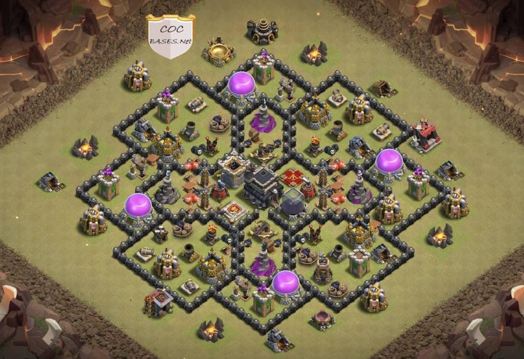 th9 trophy base anti air and ground