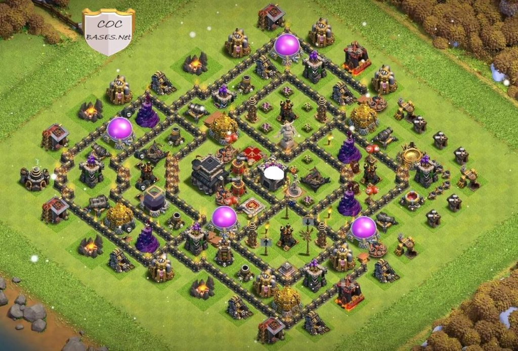 th9 trophy base clash of clans