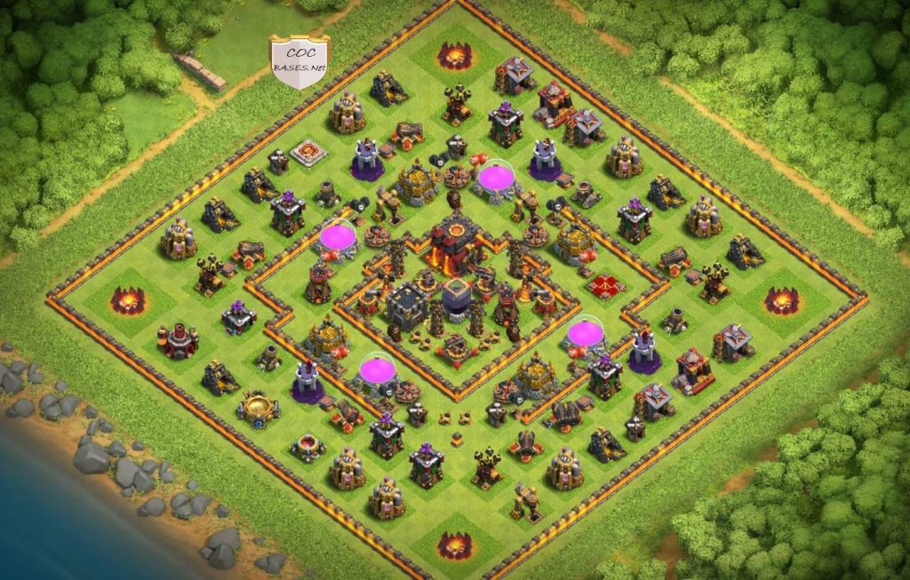 the best town hall 10 trophy base