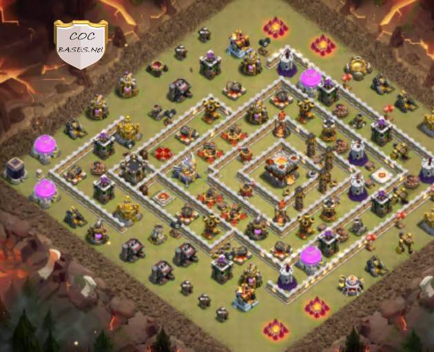 top town hall 11 trophy village map link